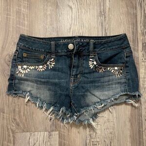 American Eagle Denim Stretch Jean Shorts Size 2 NWOT